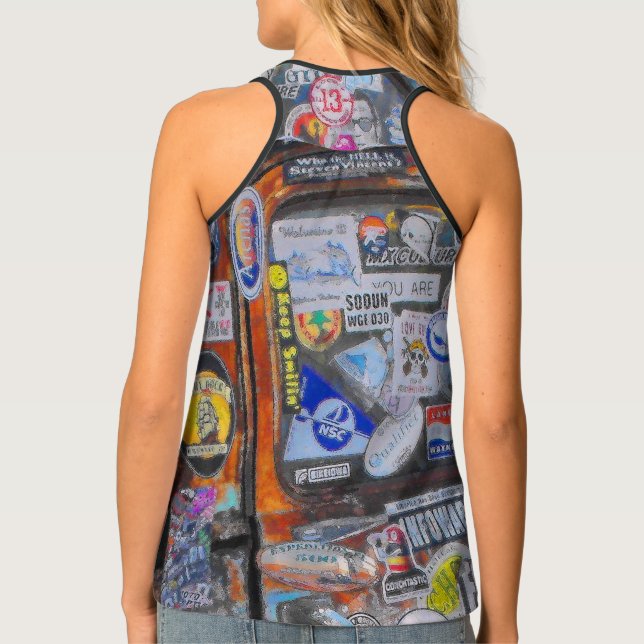 Stickers Tank Top (Back)