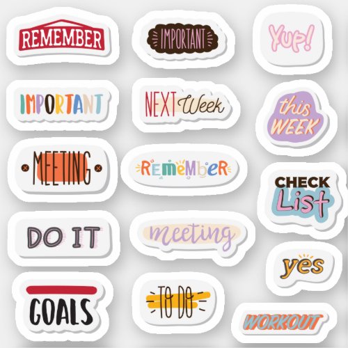 Stickers to help you Stick to it