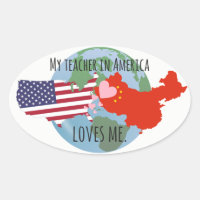 Stickers to Send to Students: USA, Love