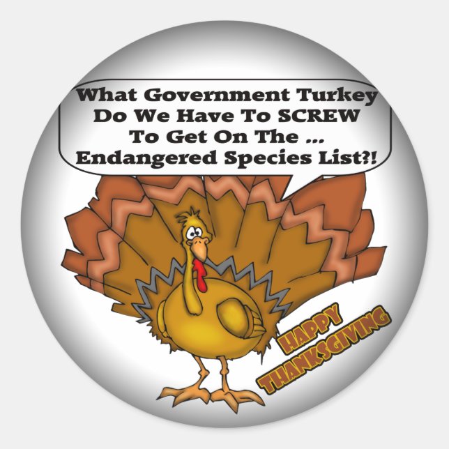 Stickers - Turkey Endangered Species (Front)