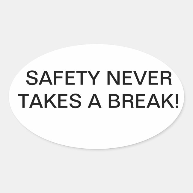 STICKERS WITH BRANDED SAFETY-SLOGAN. (Front)