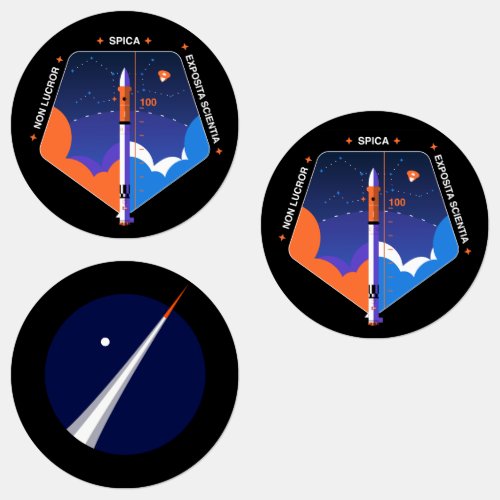 Stickers with copsub and Spica Mission Patch