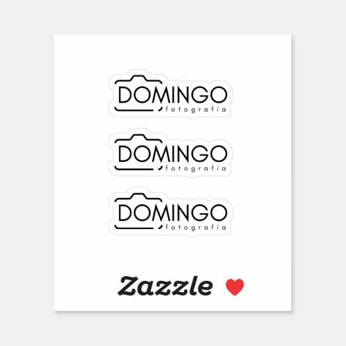 Stickers with Domingo Photography logo