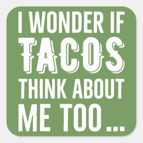 Stickers Wonder Tacos Thinking