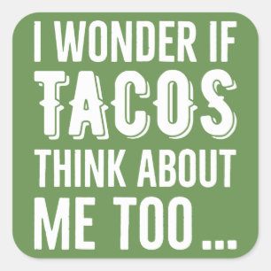Stickers Wonder Tacos Thinking