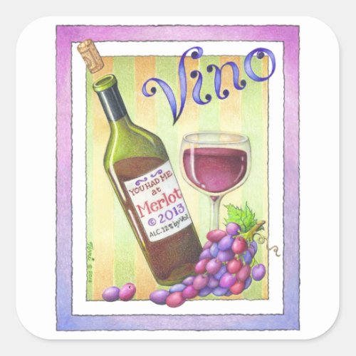STICKERS _ YOU HAD ME AT MERLOT _ Wine Art