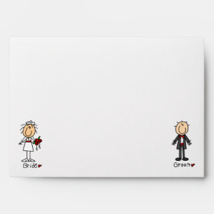 Stickfigure Wedding Envelope