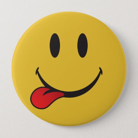 Sticking Out Tongue Emoji Button