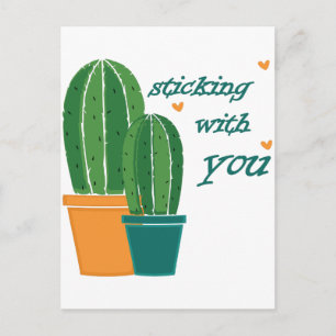 Sticking Wtih You Postcard