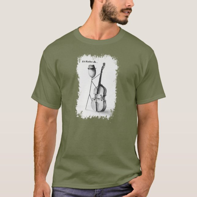 Stickman Bass Mens T T-Shirt (Front)