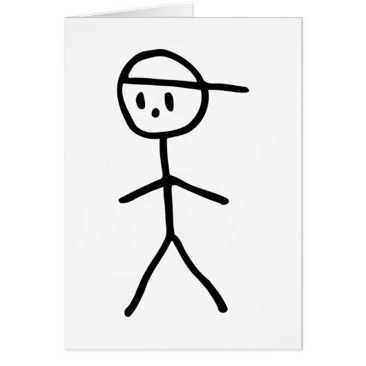 Stickman Boy Cards (Front)
