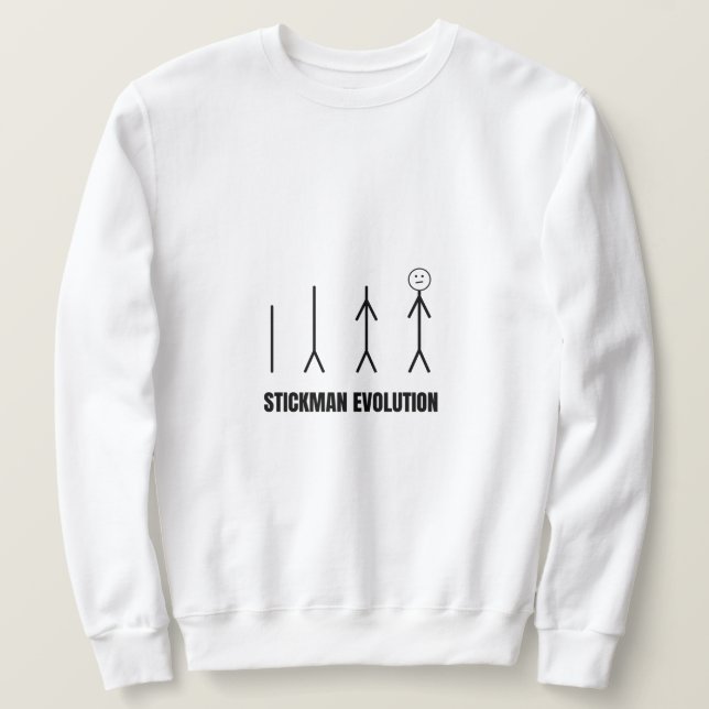 Stickman Evolution Sweatshirt (Design Front)