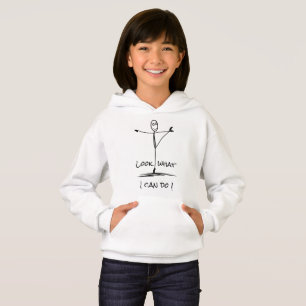 Stickman"Look what I can do" cute Ballet Hoodie