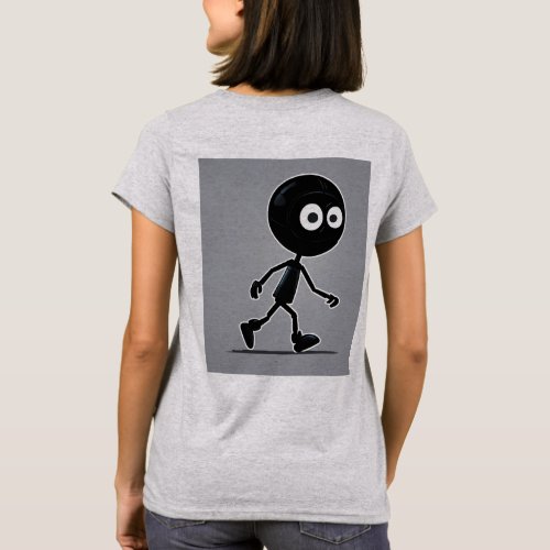 Stickman Robot Enemy Comic_Style 2D Game Asset T_Shirt