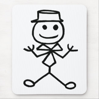 Stickman Showman Mouse Pad