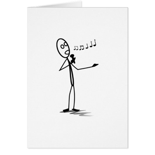 Stickman Singing Cards (Front)