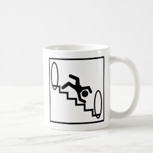 Stickman Stairs - Danger Coffee Mug