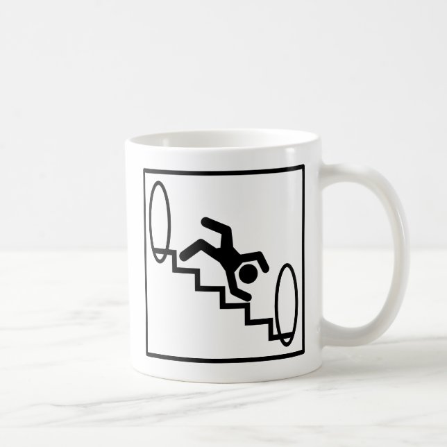 Stickman Stairs - Danger Coffee Mug (Right)