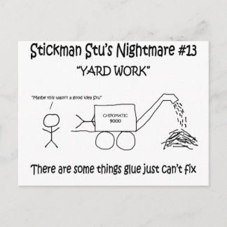 Stickman Stu Nightmare #13 Postcard