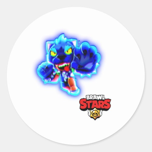 Stickrs Game in Brawl Stars for Android Classic Round Sticker