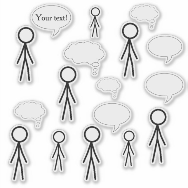 Sticks and Bubbles Stickers (Front)