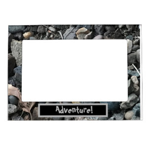 Sticks and Stones Adventure Quote Magnetic Frame