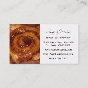 Sticky Bun Baked Goods Bakery Boutique Business Card