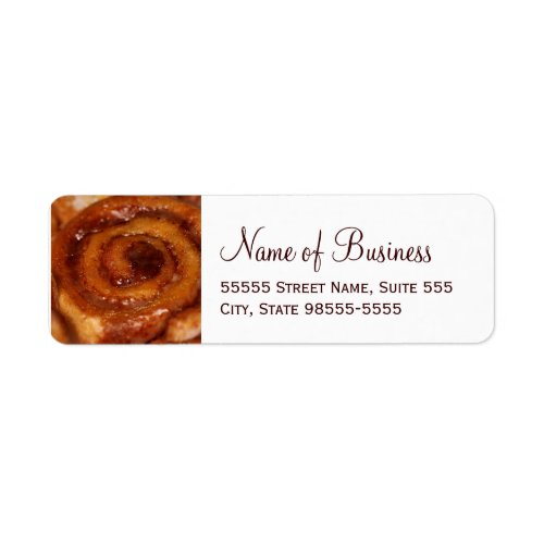 Sticky Bun Baked Goods Bakery Boutique Label