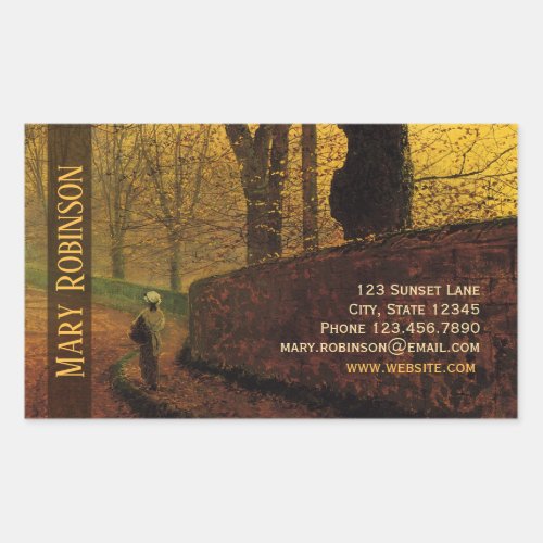 Sticky business card Grimshaw Stapleton Park Rectangular Sticker