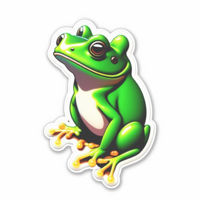 Sticky Frogs Perfect for Scrapbooking Sticker (Front)