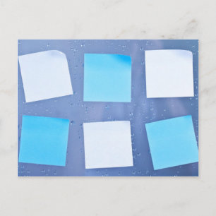 Sticky notes in bathroom