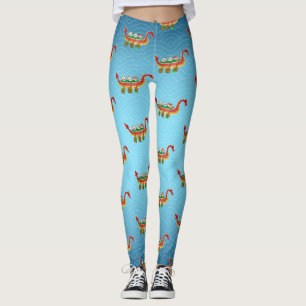 Sticky Rice Dumpling on Dragon Boat Festival Leggings