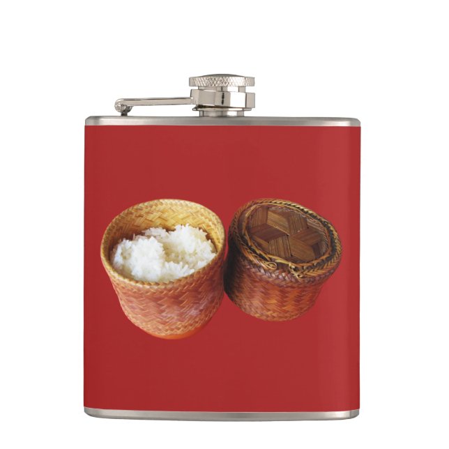 Sticky Rice [Khao Niao] Thai Lao Food Flask (Front)