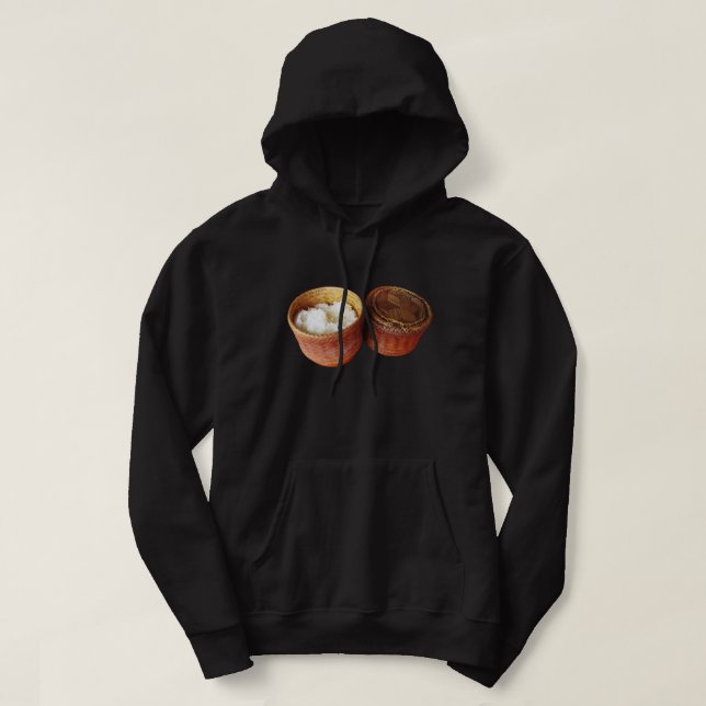 Sticky Rice [Khao Niao] Thai Lao Food Hoodie (Design Front)