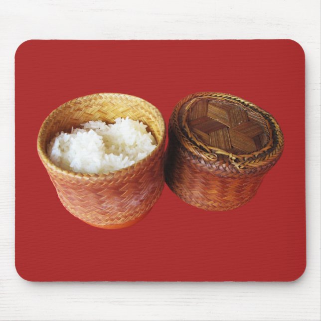 Sticky Rice [Khao Niao] Thai Lao Food Mouse Pad (Front)