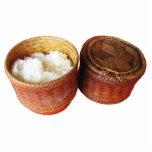 Sticky Rice [Khao Niao] Thai Lao Food Statuette<br><div class="desc">Glutinous rice also called sticky rice, sweet rice, waxy rice, botan rice, biroin chal, mochi rice, and pearl rice is a type of short-grained Asian rice that is especially sticky when cooked. In Thailand and Laos the rice is known as Khao Niao (Rice Sticky). It is cooked by soaking for...</div>