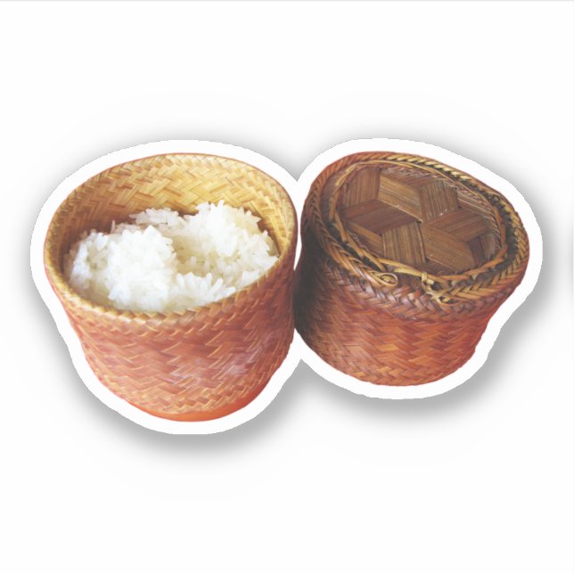 Sticky Rice [Khao Niao] Thai Lao Food Sticker (Front)