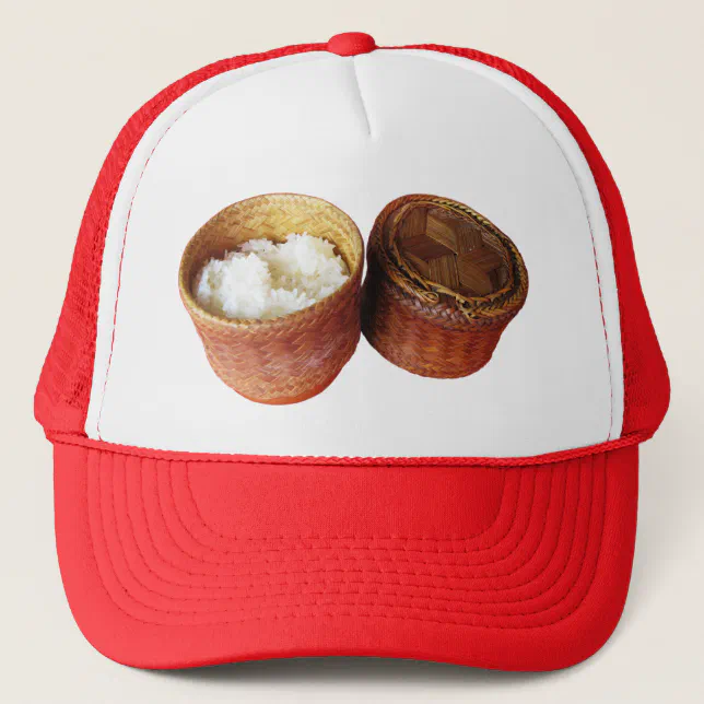 Sticky Rice [Khao Niao] Thai Lao Food Trucker Hat | Zazzle