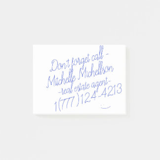 Sticky Scribble Business Card Post-it Notes