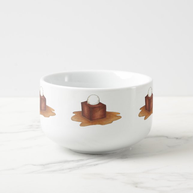 Sticky Toffee Pudding Classic UK British Dessert Soup Mug (Front)