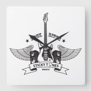 Sticky Tunes clock Rock Style Edition