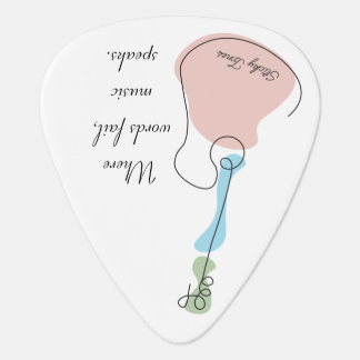 Sticky Tunes | Plektrum | "Let Music Speak" Guitar Pick