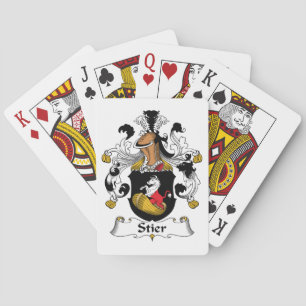 Stier Family Crest Poker Cards