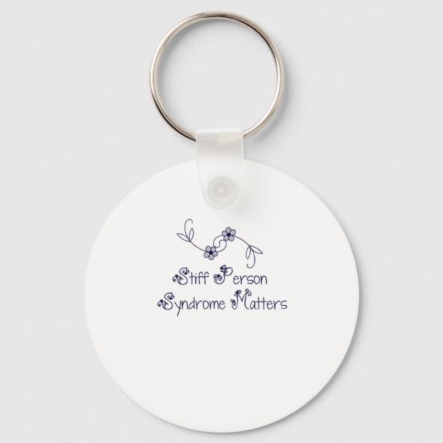 Stiff Person Syndrome Matters Keychain (Front)