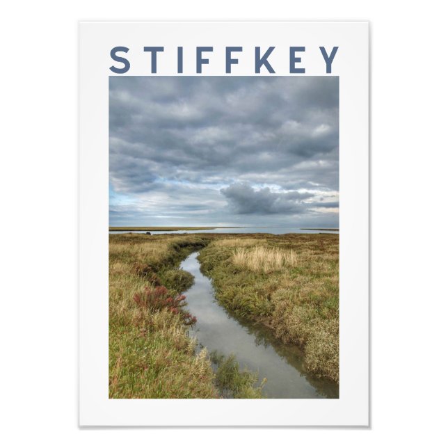 Stiffkey Coastal Marsh Landscape Poster (Front)