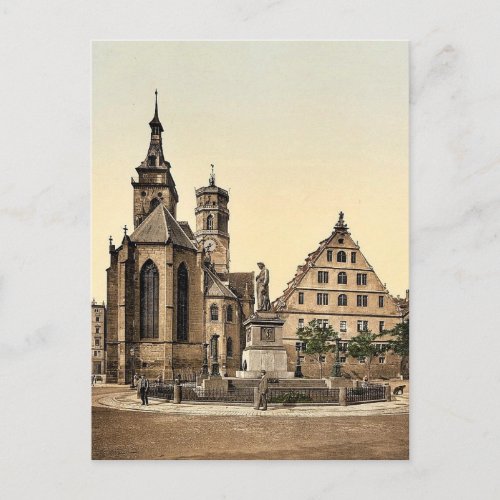 Stiftkirche Stuttgart Wurtemburg Germany rare P Postcard