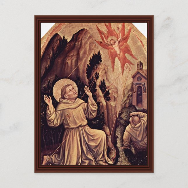 Stigmatization Of St. Francis Postcard (Front)
