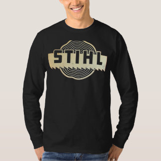 Stihl Chainsaw Mens Neck Top Sports Cotton Round
