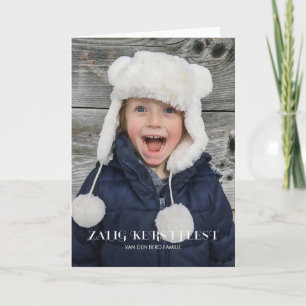 Stijlvolle Vrolijke Kerstmis Holiday Card