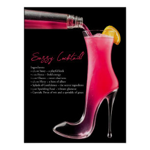 Stiletto and Cocktails-Bar Sign